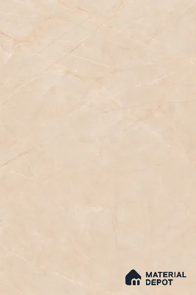 Marble Floor & Wall Large Format Tile TL 10190 Omani Beige 6 ft x 4 ft Satin Finish Vitrified Tile - 9 mm | Suitable for Living Room, Bedroom & Bathroom | Adhesive and Spacers Must be Used During Installation