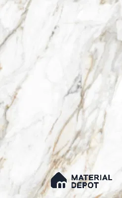 Marble Look Floor Tile TL 10374 SGH Fantasy Almond 6 ft x 4 ft Glossy Finish Vitrified Tile - 15 mm | Suitable For living Room, Bedroom, Bathroom | Adhesive and Spacers Must be Used During Installation