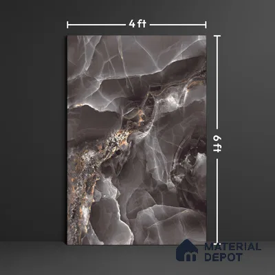Endless Marble Floor & Wall Tile TL 10409 Beauty Onyx 6 ft x 4 ft Matte Finish Vitrified Large Format Tile - 9 mm | 3 Random Design | Suitable For Living Room, Bedroom, Bathroom | Adhesive and Spacers Must be Used During Installation