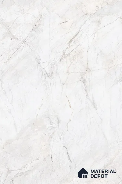 Marble Look Wall & Floor Tile TL 10406 Elysium White Pearl Endless 6 ft x 4 ft Satin Finish Vitrified Tile - 9 mm | Suitable For living Room, Bedroom, Bathroom | Adhesive and Spacers Must be Used During Installation