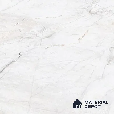 Marble Look Wall & Floor Tile TL 10406 Elysium White Pearl Endless 6 ft x 4 ft Satin Finish Vitrified Tile - 9 mm | Suitable For living Room, Bedroom, Bathroom | Adhesive and Spacers Must be Used During Installation