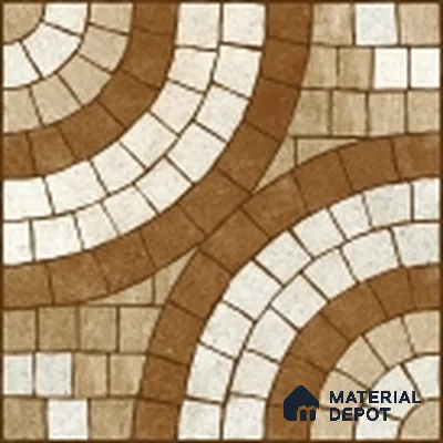 Parking Stone Floor Tile TL 08210 Solar 16 inch x 16 inch | Vitrified Anti Slip Matte Finish Heavy Duty Tile - 12 mm | Suitable For High Traffic Areas, Parking, Balcony | Pattern Alignment May Vary | 2-3 mm Spacer is Mandatory