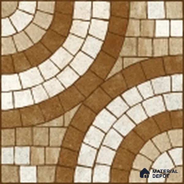 Parking Stone Floor Tile TL 08210 Solar 16 inch x 16 inch | Vitrified Anti Slip Matte Finish Heavy Duty Tile - 12 mm | Suitable For High Traffic Areas, Parking, Balcony | Pattern Alignment May Vary | 2-3 mm Spacer is Mandatory