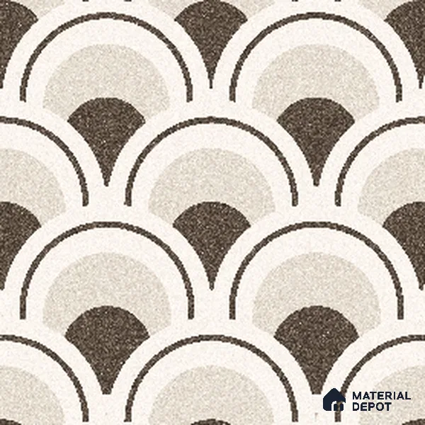 Parking Patterned Floor Tile TL 08201 B DC-30 16 inch x 16 inch | Vitrified Anti Skid Matte Finish Heavy Duty Tile - 12 mm | Suitable For High Traffic Areas, Parking, Balcony | Pattern Alignment May Vary | 2-3 mm Spacer is Mandatory