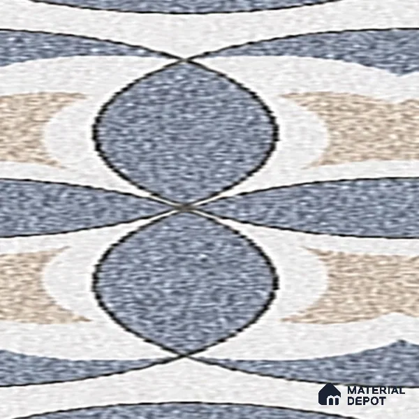Parking Moroccan Floor Tile TL 08195 DC-1 16 inch x 16 inch | Vitrified Anti Skid Matte Finish Heavy Duty Tile - 12 mm | Suitable For High Traffic Areas, Parking, Balcony | Pattern Alignment May Vary | 2-3 mm Spacer is Mandatory