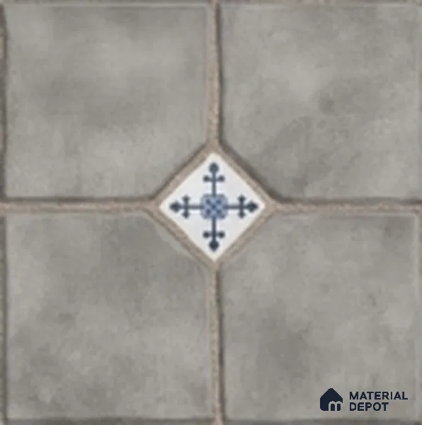 Parking Stone Floor Tile TL 08192 B Castle Gris 16 inch x 16 inch | Vitrified Anti Skid Matte Finish Heavy Duty Tile - 12 mm | Suitable For High Traffic Areas, Parking, Balcony | Pattern Alignment May Vary | 2-3 mm Spacer is Mandatory
