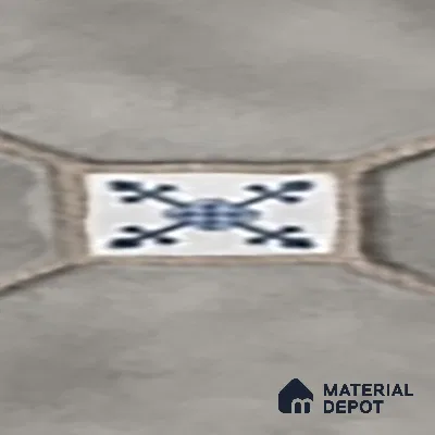 Parking Stone Floor Tile TL 08192 B Castle Gris 16 inch x 16 inch | Vitrified Anti Skid Matte Finish Heavy Duty Tile - 12 mm | Suitable For High Traffic Areas, Parking, Balcony | Pattern Alignment May Vary | 2-3 mm Spacer is Mandatory