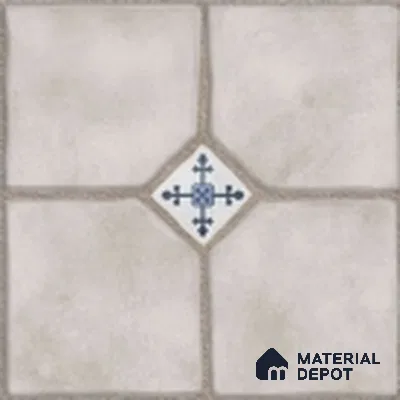Parking Stone Floor Tile TL 08192 C Castle Ice 16 inch x 16 inch | Vitrified Anti Skid Matte Finish Heavy Duty Tile - 12 mm | Suitable For High Traffic Areas, Parking, Balcony | Pattern Alignment May Vary | 2-3 mm Spacer is Mandatory (Sample)