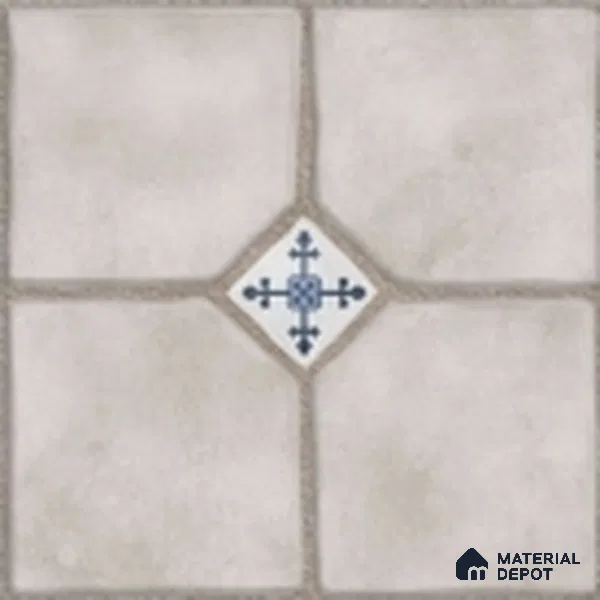 Parking Stone Floor Tile TL 08192 C Castle Ice 16 inch x 16 inch | Vitrified Anti Skid Matte Finish Heavy Duty Tile - 12 mm | Suitable For High Traffic Areas, Parking, Balcony | Pattern Alignment May Vary | 2-3 mm Spacer is Mandatory (Sample)