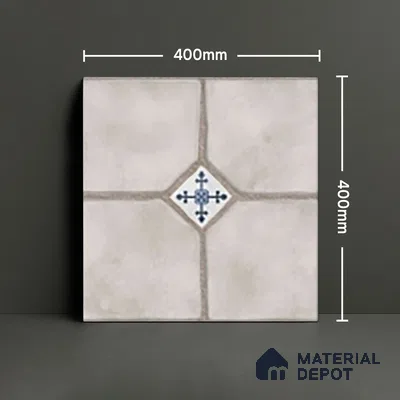 Parking Stone Floor Tile TL 08192 C Castle Ice 16 inch x 16 inch | Vitrified Anti Skid Matte Finish Heavy Duty Tile - 12 mm | Suitable For High Traffic Areas, Parking, Balcony | Pattern Alignment May Vary | 2-3 mm Spacer is Mandatory (Sample)