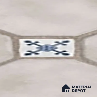 Parking Stone Floor Tile TL 08192 C Castle Ice 16 inch x 16 inch | Vitrified Anti Skid Matte Finish Heavy Duty Tile - 12 mm | Suitable For High Traffic Areas, Parking, Balcony | Pattern Alignment May Vary | 2-3 mm Spacer is Mandatory (Sample)
