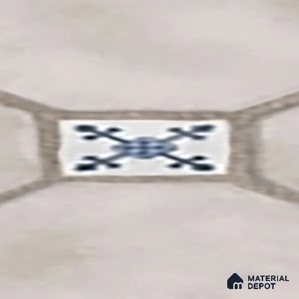 Parking Stone Floor Tile TL 08192 C Castle Ice 16 inch x 16 inch | Vitrified Anti Skid Matte Finish Heavy Duty Tile - 12 mm | Suitable For High Traffic Areas, Parking, Balcony | Pattern Alignment May Vary | 2-3 mm Spacer is Mandatory (Sample)