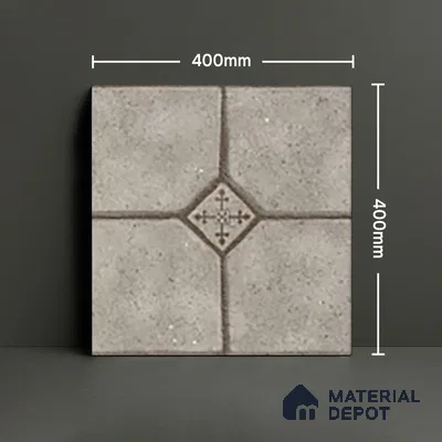 Parking Stone Floor Tile TL 08192 E Castle Terrazo 16 inch x 16 inch | Vitrified Anti Skid Matte Finish Heavy Duty Tile - 12 mm | Suitable For High Traffic Areas, Parking, Balcony | Pattern Alignment May Vary | 2-3 mm Spacer is Mandatory