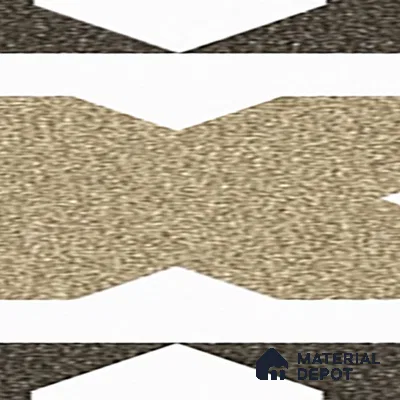 Parking Patterned Floor Tile TL 08196 DC-16 16 inch x 16 inch | Vitrified Anti Skid Matte Finish Heavy Duty Tile - 12 mm | Suitable For High Traffic Areas, Parking, Bathroom | Pattern Alignment May Vary | 2-3 mm Spacer is Mandatory