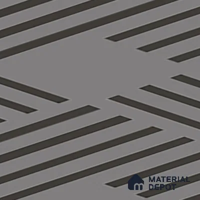 Parking Patterned Floor Tile TL 08200 B DC-28 16 inch x 16 inch | Vitrified Anti Skid Matte Finish Heavy Duty Tile - 12 mm | Suitable For High Traffic Areas, Parking, Balcony | Pattern Alignment May Vary | 2-3 mm Spacer is Mandatory