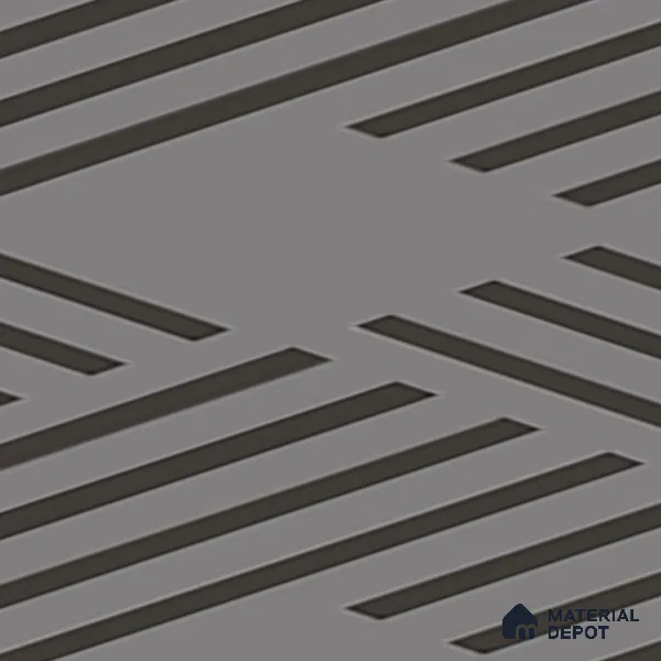 Parking Patterned Floor Tile TL 08200 B DC-28 16 inch x 16 inch | Vitrified Anti Skid Matte Finish Heavy Duty Tile - 12 mm | Suitable For High Traffic Areas, Parking, Balcony | Pattern Alignment May Vary | 2-3 mm Spacer is Mandatory