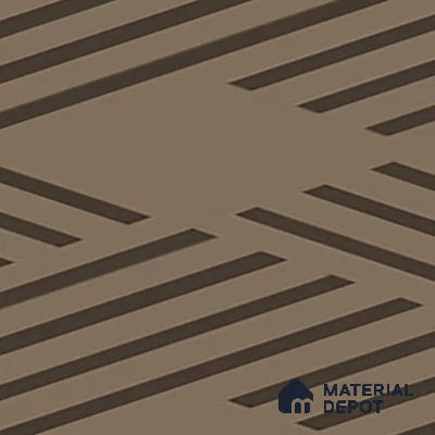 Parking Patterned Floor Tile TL 08200 DC-27 16 inch x 16 inch | Vitrified Anti Skid Matte Finish Heavy Duty Tile - 12 mm | Suitable For High Traffic Areas, Parking, Bathroom | Pattern Alignment May Vary | 2-3 mm Spacer is Mandatory