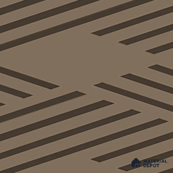 Parking Patterned Floor Tile TL 08200 DC-27 16 inch x 16 inch | Vitrified Anti Skid Matte Finish Heavy Duty Tile - 12 mm | Suitable For High Traffic Areas, Parking, Bathroom | Pattern Alignment May Vary | 2-3 mm Spacer is Mandatory