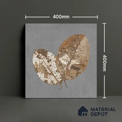 Parking Patterned Floor Tile TL 08206 F Kottai Gris Decor 16 inch x 16 inch | Vitrified Anti Slip Matte Finish Heavy Duty Tile - 12 mm | Suitable For High Traffic Areas, Parking, Balcony | Pattern Alignment May Vary | 2-3 mm Spacer is Mandatory