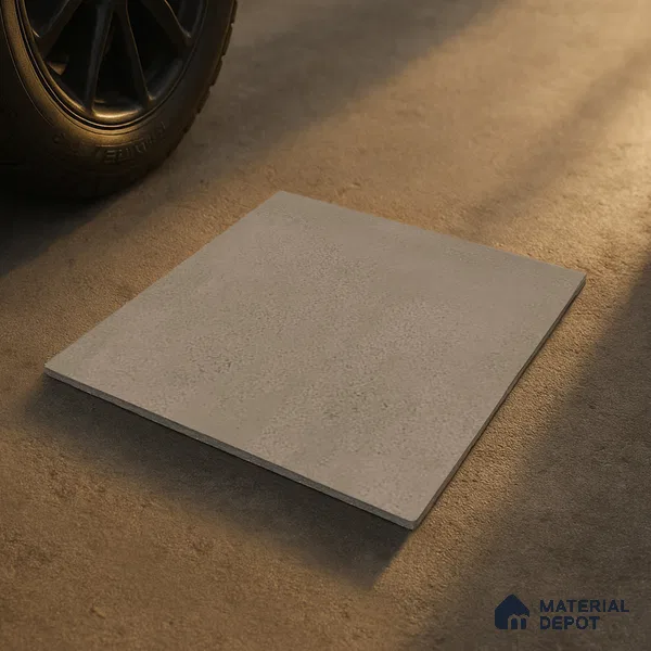 Plain Parking Floor Tile TL 08206 G Kottai Verde 16 inch x 16 inch | Vitrified Anti Slip Matte Finish Heavy Duty Tile - 12 mm | Suitable For High Traffic Areas, Parking, Balcony | Pattern Alignment May Vary | 2-3 mm Spacer is Mandatory