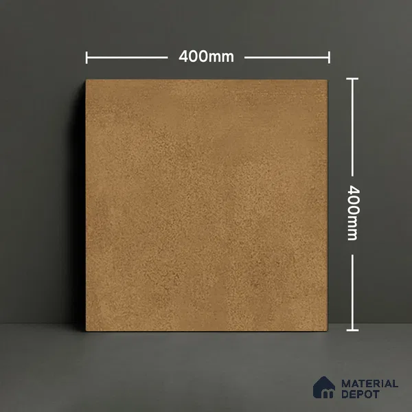 Parking Stone Floor Tile TL 08206 Kottai Cafe 16 inch x 16 inch | Vitrified Anti Slip Matte Finish Heavy Duty Tile - 12 mm | Suitable For High Traffic Areas, Parking, Balcony | Pattern Alignment May Vary | 2-3 mm Spacer is Mandatory