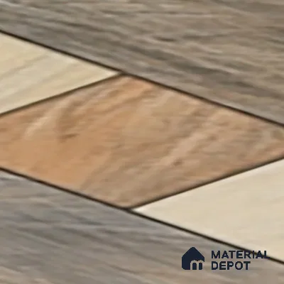 Parking Stone Floor Tile TL 08209 Sand Stone 16 inch x 16 inch | Vitrified Anti Slip Matte Finish Heavy Duty Tile - 12 mm | Suitable For High Traffic Areas, Parking, Balcony | Pattern Alignment May Vary | 2-3 mm Spacer is Mandatory