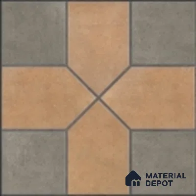 Parking Stone Floor Tile TL 08207 B Indus Olive 16 inch x 16 inch | Vitrified Anti Slip Matte Finish Heavy Duty Tile - 12 mm | Suitable For High Traffic Areas, Parking, Balcony | Pattern Alignment May Vary | 2-3 mm Spacer is Mandatory