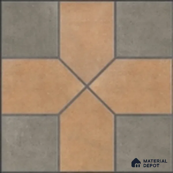 Parking Stone Floor Tile TL 08207 B Indus Olive 16 inch x 16 inch | Vitrified Anti Slip Matte Finish Heavy Duty Tile - 12 mm | Suitable For High Traffic Areas, Parking, Balcony | Pattern Alignment May Vary | 2-3 mm Spacer is Mandatory