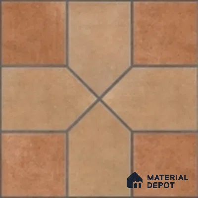 Parking Stone Floor Tile TL 08207 Indus Bruno 16 inch x 16 inch | Vitrified Anti Slip Matte Finish Heavy Duty Tile - 12 mm | Suitable For High Traffic Areas, Parking, Balcony | Pattern Alignment May Vary | 2-3 mm Spacer is Mandatory
