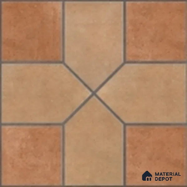 Parking Stone Floor Tile TL 08207 Indus Bruno 16 inch x 16 inch | Vitrified Anti Slip Matte Finish Heavy Duty Tile - 12 mm | Suitable For High Traffic Areas, Parking, Balcony | Pattern Alignment May Vary | 2-3 mm Spacer is Mandatory
