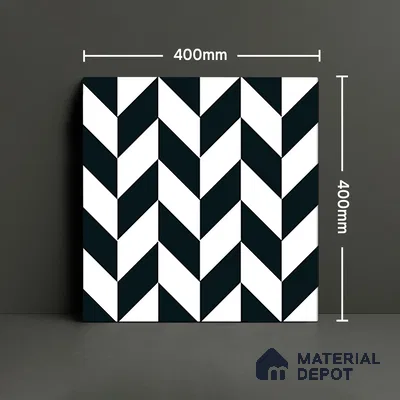 Parking Moroccan Floor Tile TL 08193 CH-5 16 inch x 16 inch | Vitrified Anti Skid Matte Finish Heavy Duty Tile - 12 mm | Suitable For Bathroom, Parking, Balcony | Pattern Alignment May Vary | 2-3 mm Spacer is Mandatory
