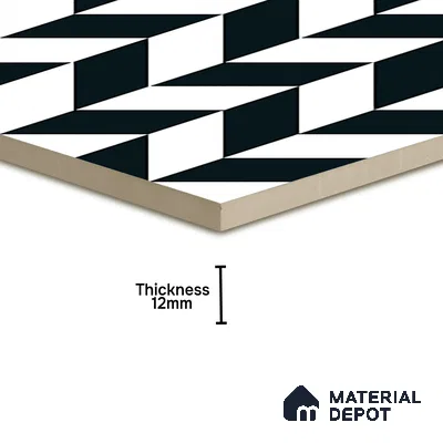 Parking Moroccan Floor Tile TL 08193 CH-5 16 inch x 16 inch | Vitrified Anti Skid Matte Finish Heavy Duty Tile - 12 mm | Suitable For Bathroom, Parking, Balcony | Pattern Alignment May Vary | 2-3 mm Spacer is Mandatory