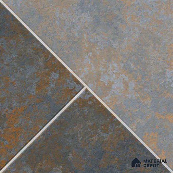 Budget Friendly Stone Look Value for Money Parking Alpine Smoulder Floor Tile 16 x 16 inch | TL 08548 | Vitrified Matte Finish Tile - 12 mm | Suitable For Parking, Outdoor, Balcony & Terrace | Pattern Alignment May Vary | 2-3 mm Spacer is Mandatory