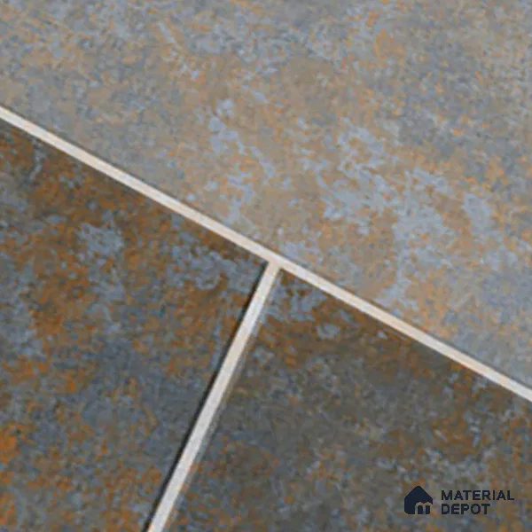 Budget Friendly Stone Look Value for Money Parking Alpine Smoulder Floor Tile 16 x 16 inch | TL 08548 | Vitrified Matte Finish Tile - 12 mm | Suitable For Parking, Outdoor, Balcony & Terrace | Pattern Alignment May Vary | 2-3 mm Spacer is Mandatory