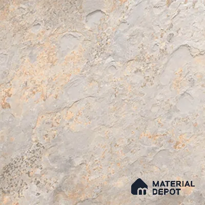 Stone Floor Tile TL 08551 Steel Mirage 16 x 16 inch Vitrified Matte Finish - 12 mm | Suitable For Parking, Balcony, Courtyard, Patio, Terrace | Pattern Alignment May Vary | 2-3 mm Spacer is Mandatory