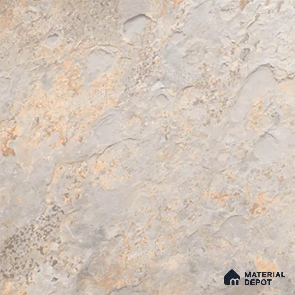 Stone Floor Tile TL 08551 Steel Mirage 16 x 16 inch Vitrified Matte Finish - 12 mm | Suitable For Parking, Balcony, Courtyard, Patio, Terrace | Pattern Alignment May Vary | 2-3 mm Spacer is Mandatory