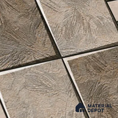 Budget Friendly Patterned Look Value for Money Parking Sienna Frost Floor Tile 16 x 16 inch | TL 08545 | Vitrified Matte Finish Tile - 12 mm | Suitable For Parking, Outdoor, Balcony & Terrace | Pattern Alignment May Vary | 2-3 mm Spacer is Mandatory