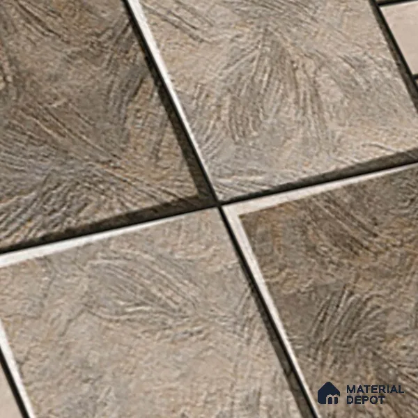 Budget Friendly Patterned Look Value for Money Parking Sienna Frost Floor Tile 16 x 16 inch | TL 08545 | Vitrified Matte Finish Tile - 12 mm | Suitable For Parking, Outdoor, Balcony & Terrace | Pattern Alignment May Vary | 2-3 mm Spacer is Mandatory