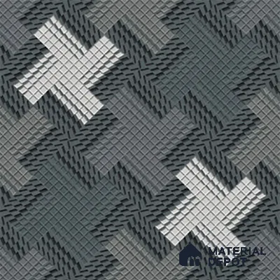Budget Friendly Patterned Look Value for Money Parking Arctic Drift Floor Tile 16 x 16 inch | TL 08549 | Vitrified Matte Finish Tile - 12 mm | Suitable For Parking, Outdoor, Balcony & Terrace | Pattern Alignment May Vary | 2-3 mm Spacer is Mandatory