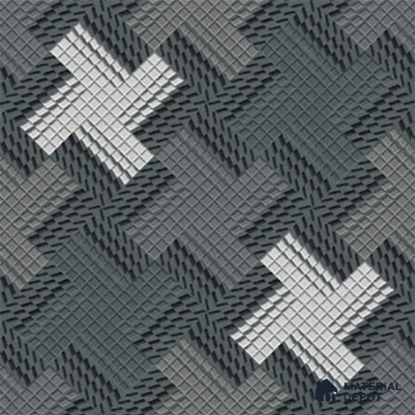Budget Friendly Patterned Look Value for Money Parking Arctic Drift Floor Tile 16 x 16 inch | TL 08549 | Vitrified Matte Finish Tile - 12 mm | Suitable For Parking, Outdoor, Balcony & Terrace | Pattern Alignment May Vary | 2-3 mm Spacer is Mandatory