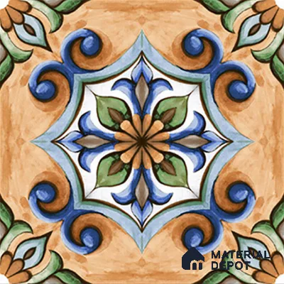 Budget Friendly Moroccan Look Value for Money Parking Tarmac Cloud Floor Tile 16 x 16 inch | TL 08553 | Vitrified Matte Finish Tile - 12 mm | Suitable For Parking, Outdoor, Balcony & Terrace | Pattern Alignment May Vary | 2-3 mm Spacer is Mandatory