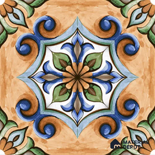 Budget Friendly Moroccan Look Value for Money Parking Tarmac Cloud Floor Tile 16 x 16 inch | TL 08553 | Vitrified Matte Finish Tile - 12 mm | Suitable For Parking, Outdoor, Balcony & Terrace | Pattern Alignment May Vary | 2-3 mm Spacer is Mandatory