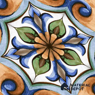 Budget Friendly Moroccan Look Value for Money Parking Tarmac Cloud Floor Tile 16 x 16 inch | TL 08553 | Vitrified Matte Finish Tile - 12 mm | Suitable For Parking, Outdoor, Balcony & Terrace | Pattern Alignment May Vary | 2-3 mm Spacer is Mandatory