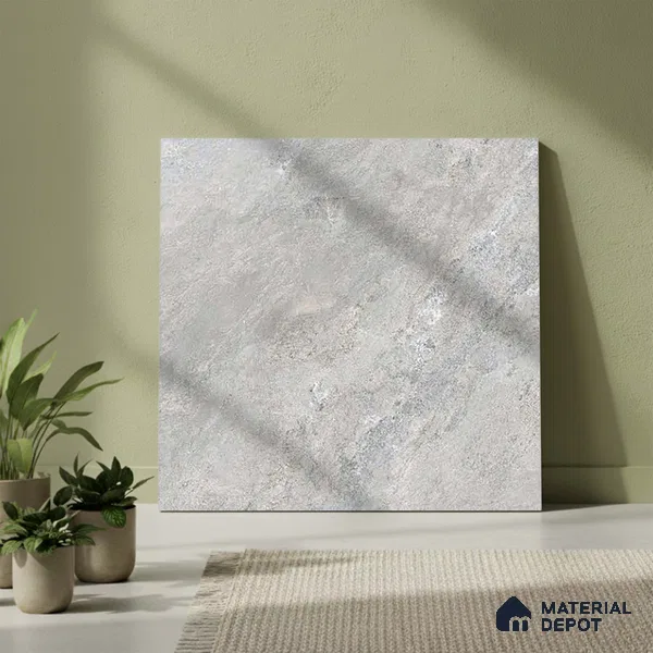 Stone Look Parking Tile TL 08428 B 1.6 ft x 1.6 ft Vitrified Matte Finish - 12 mm | Pattern Alignment May Vary | 2-3 mm Spacer is Mandatory
