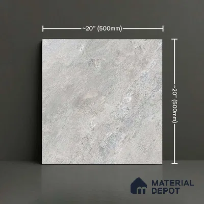 Stone Look Parking Tile TL 08428 B  1.6 ft x 1.6 ft Vitrified Matte Finish - 12 mm | Pattern Alignment May Vary | 2-3 mm Spacer is Mandatory