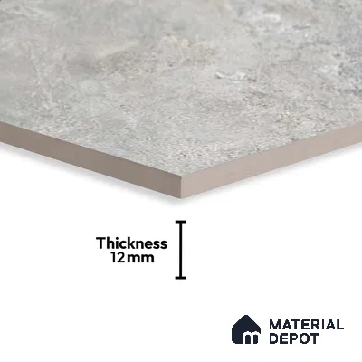 Stone Look Parking Tile TL 08428 B  1.6 ft x 1.6 ft Vitrified Matte Finish - 12 mm | Pattern Alignment May Vary | 2-3 mm Spacer is Mandatory