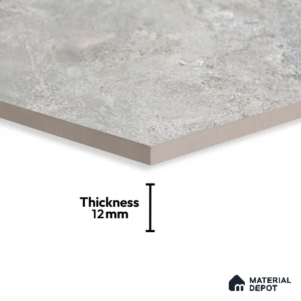 Stone Look Parking Tile TL 08428 B 1.6 ft x 1.6 ft Vitrified Matte Finish - 12 mm | Pattern Alignment May Vary | 2-3 mm Spacer is Mandatory