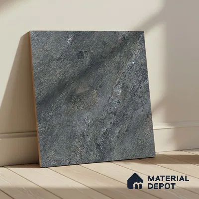 Stone Look Parking Tile TL 08428  1.6 ft x 1.6 ft Vitrified Matte Finish - 12 mm | Pattern Alignment May Vary | 2-3 mm Spacer is Mandatory