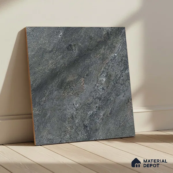 Stone Look Parking Tile TL 08428 1.6 ft x 1.6 ft Vitrified Matte Finish - 12 mm | Pattern Alignment May Vary | 2-3 mm Spacer is Mandatory