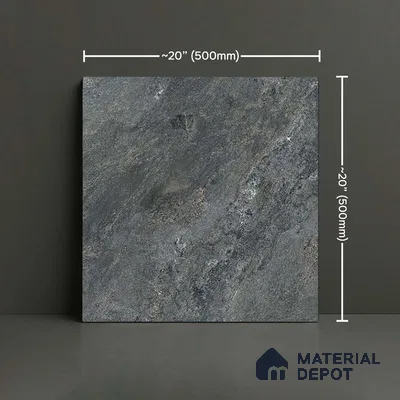 Stone Look Parking Tile TL 08428  1.6 ft x 1.6 ft Vitrified Matte Finish - 12 mm | Pattern Alignment May Vary | 2-3 mm Spacer is Mandatory